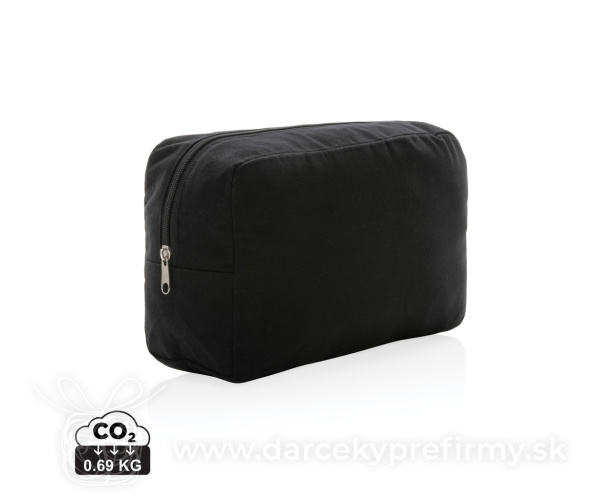 Nefarbená toaletná taška Impact z 285g recykl. canvas AWARE™