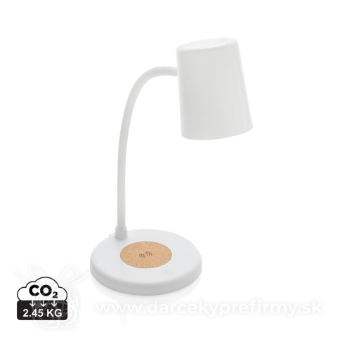 Obrázok produktu Stolná lampa Zenara s 15 W bezdr. nabíjaním z RCS plastu