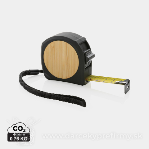 Obrázok produktu Zvinovací meter 5m/19mm z RCS recykl. plastu a bambusu