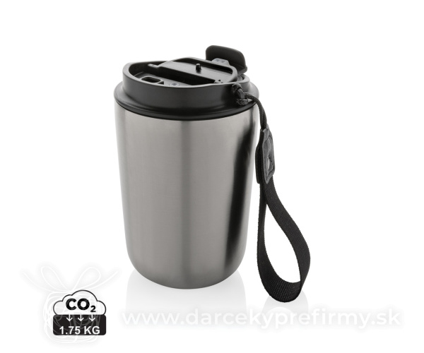 Termohrnček Cuppa z RCS recykl. nerezovej ocele s lanyardom