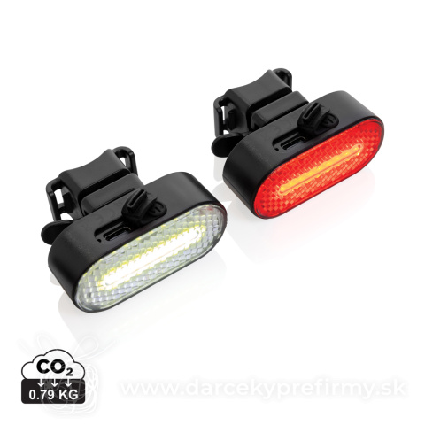 Obrázok produktu Sada USB dobíjateľných svetiel na bicykel Lumino z RCS ABS