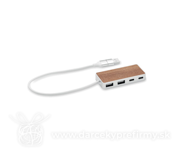 UBAH - Rozbočovač USB 4 porty 27,5 cm