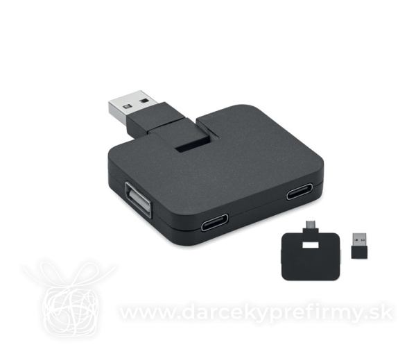 SQUARE-C - 4portový USB rozbočovač