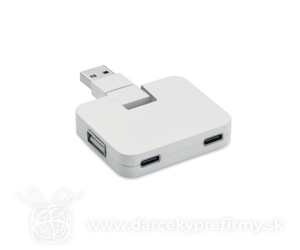 SQUARE-C - 4portový USB rozbočovač