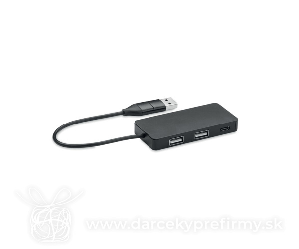 HUB-C - USB rozbočovač s 20cm káblom