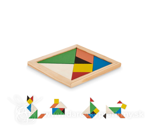 TANGRAM - Dřevěné puzzle Tangram