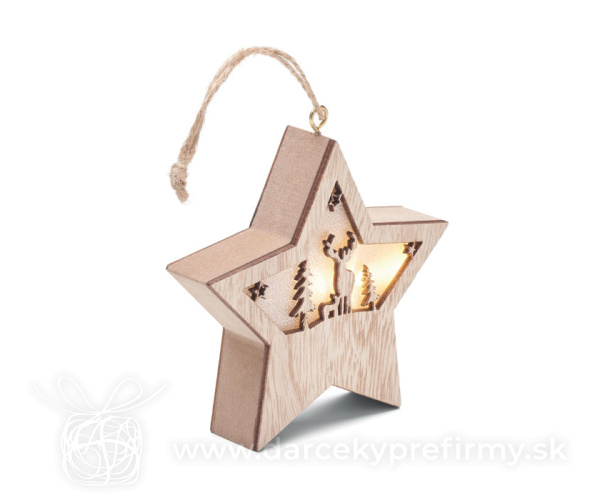 STARLIGHT - Hviezda z MDF sa svetlom