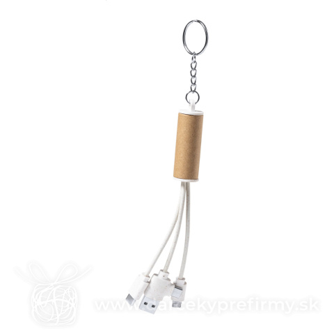 Obrázok produktu Paplen - prívesok na kľúče s USB nabíjacím káblom