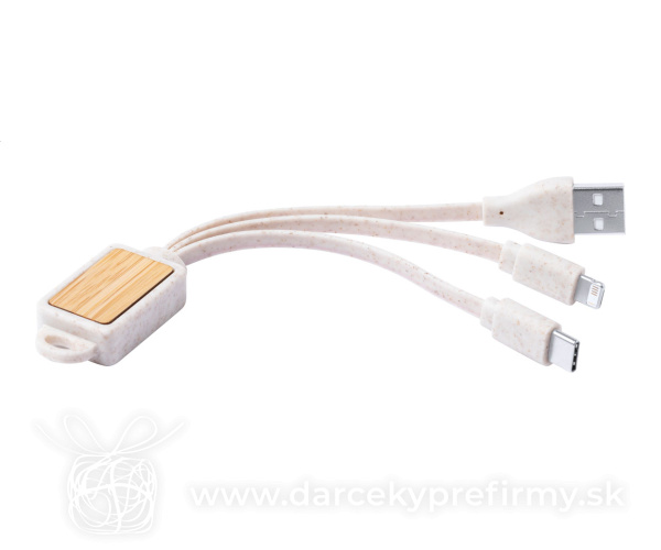 Korux - prívesok na kľúče s USB nabíjacím káblom