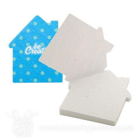 Obrázok produktu CreaStick Seed House - lepiaci poznámkový blok na zákazku