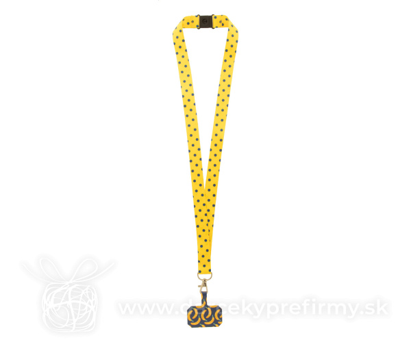 Subyard Mobile Safe - lanyard RPET s držiakom na mobilný telefón