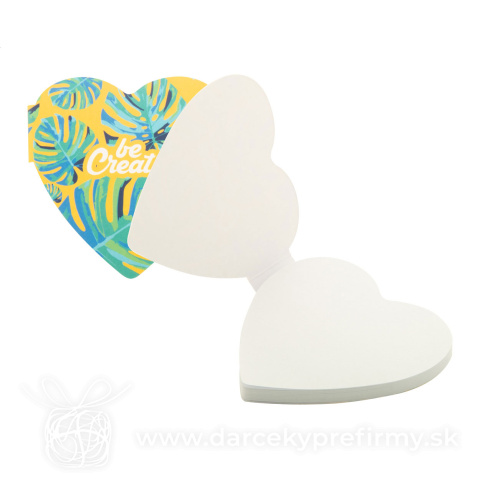 Obrázok produktu CreaStick Heart - bloček so samolepiacimi lístkami na zákazku