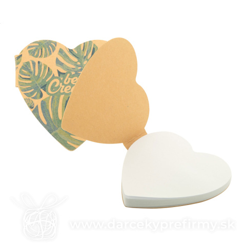 Obrázok produktu CreaStick Heart Eco - bloček so samolepiacimi lístkami na zákazku