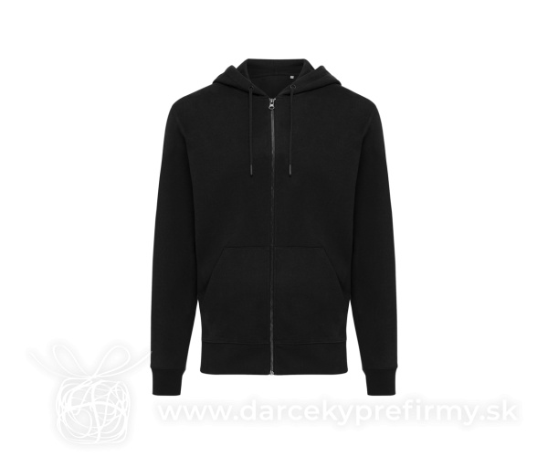 Mikina na zips s kapucňou IQONIQ Abisko z recykl. bavlny