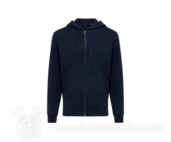 Mikina na zips s kapucňou IQONIQ Abisko z recykl. bavlny