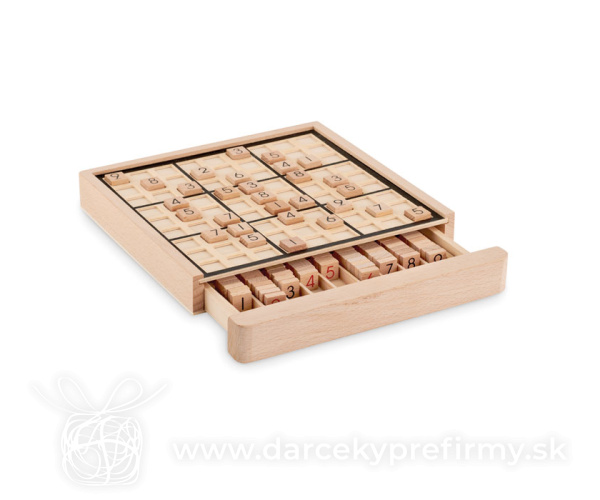 SUDOKU - Dřevěná stolní hra sudoku