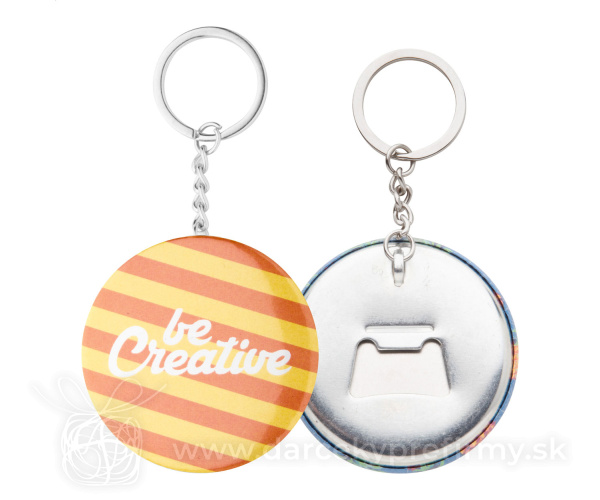 KeyBadge Bottle - prívesok na kľúče gombík