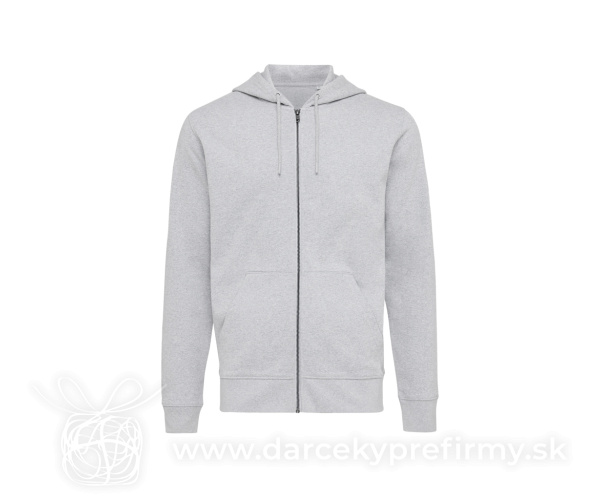 Mikina na zips s kapucňou IQONIQ Abisko z recykl. bavlny