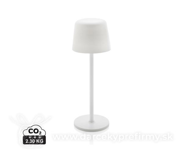 USB dobíjateľná stolná lampa Zenic z RCS recykl. plastu