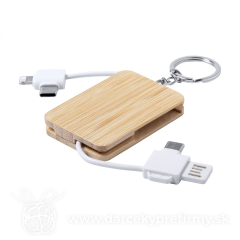 Obrázok produktu Edulis - prívesok na kľúče s USB nabíjacím káblom