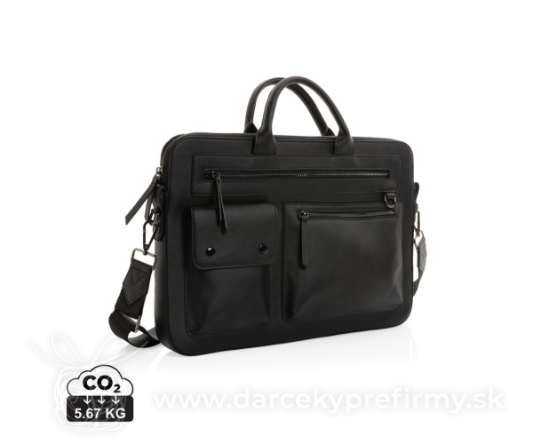 Taška na 14" notebook Swiss Peak z GRS recykl. PU