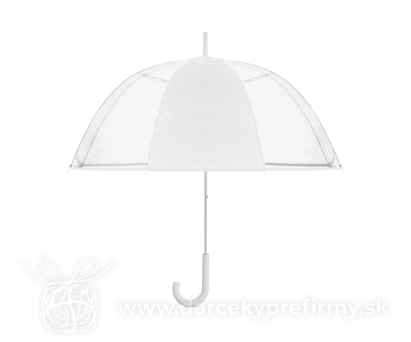 GOTA - ⌀102cm/23″ priehľadný deštník sa zahnutou rukojetí.