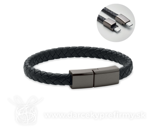 FAULETI CHARGE - Pletený náramek a kabel type-C