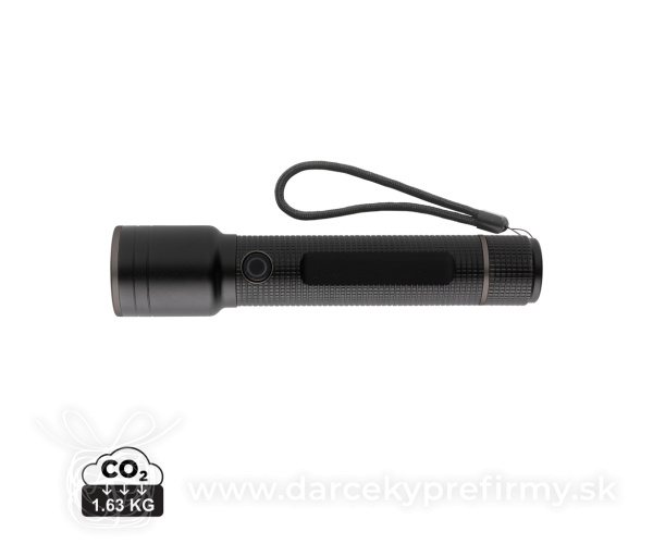 Veľké USB svietidlo Gear X z RCS recykl. hliníka