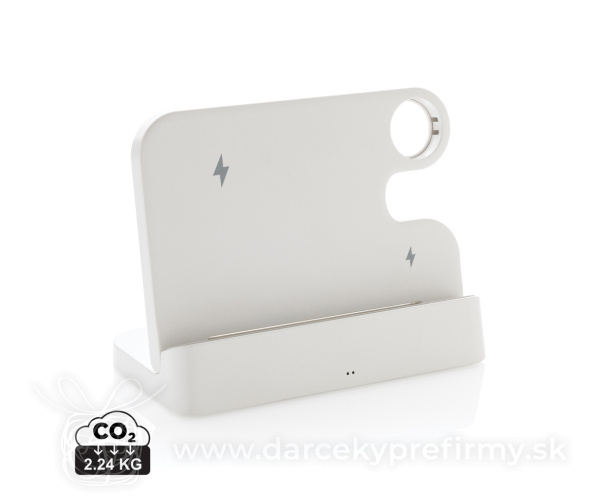 Duálna nabíjačka 15W Joltz z RCS plastu so slotom na iWatch