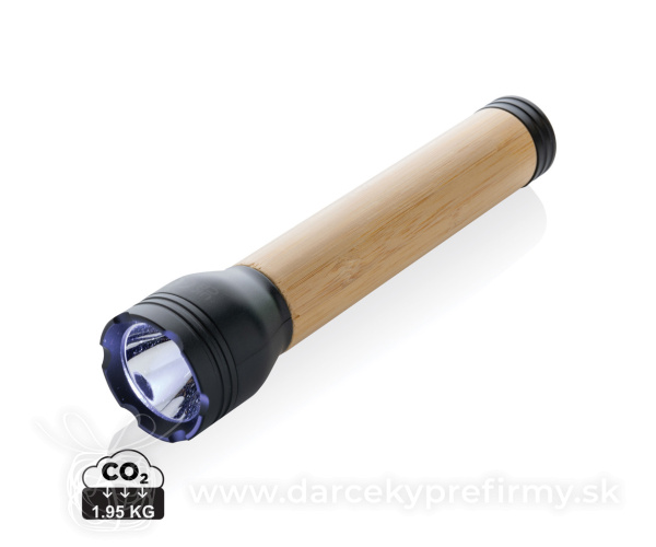 USB svietidlo Lucid 5W z RCS recykl. plastu a bambusu