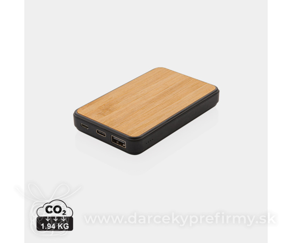 Powerbanka 5 000 mAh z bambusu a RCS Rplastu