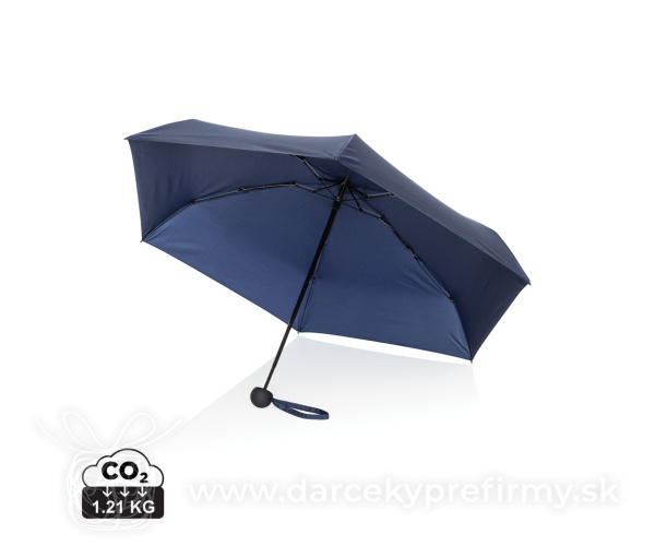 Kompaktný manuálny dáždnik AWARE™ RPET 19,5" 190T Pongee