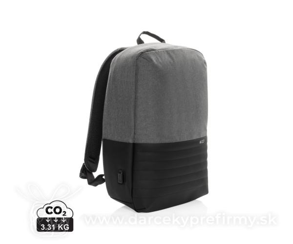 RFID nedobytný batoh na notebook Swiss Peak z RPET AWARE™
