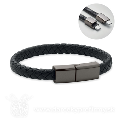 Obrázok produktu FAULETI CHARGE - Pletený náramek a kabel type-C