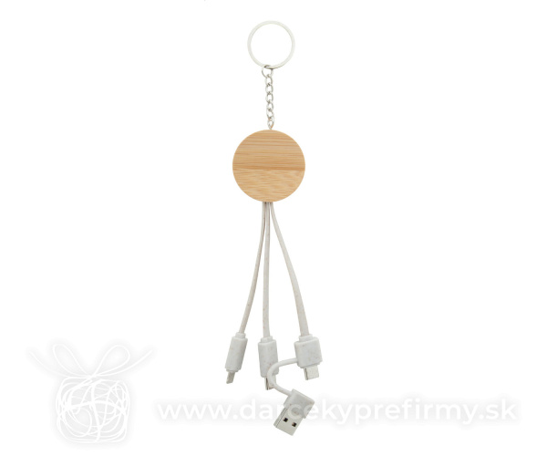 Mugory - prívesok na kľúče s USB nabíjacími káblami