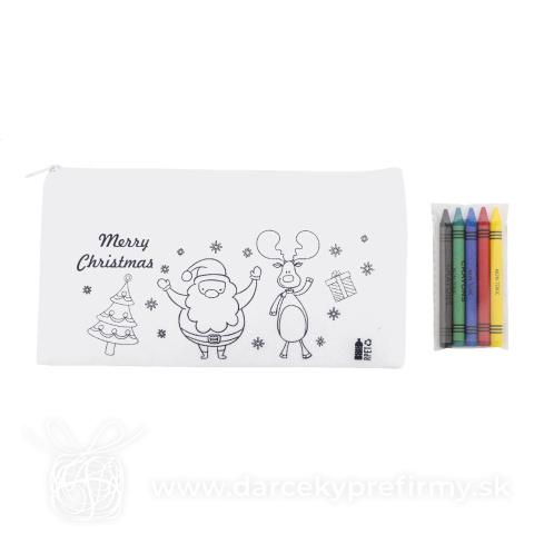 Obrázok produktu Julfar Draw - vianočné puzdro na pastelky na vyfarbenie