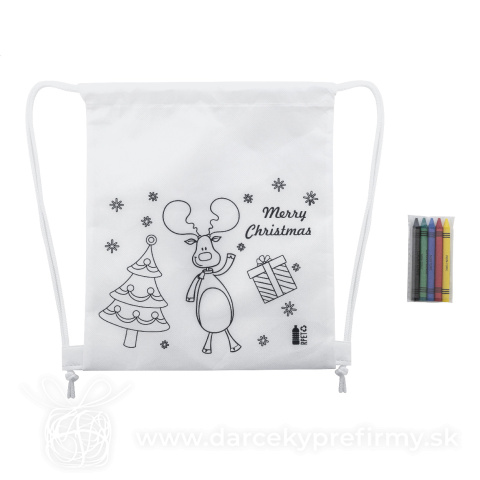 Obrázok produktu Julfar Bag A - vianočný vak na stiahnutie šnúrkou na vyfarbenie