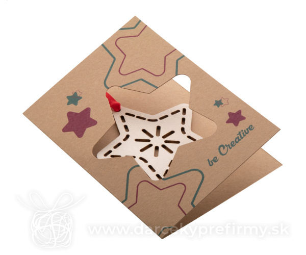 TreeCard Eco - Vianočná pohľadnica, hviezda