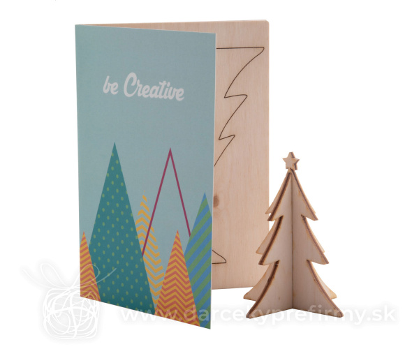 CreaX - Vianočná pohľadnica, vianočný stromček