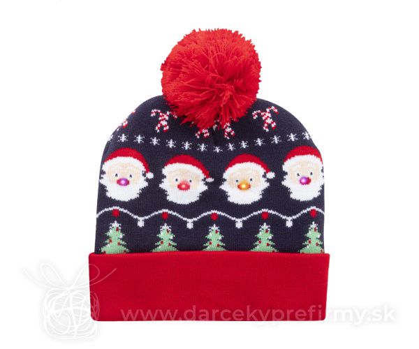 Norrsken - Vianočná LED zimná čiapka, Santa Claus