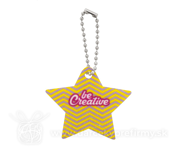 CreaFelt Key Xmas - vlastný vianočný prívesok na kľúče, hviezda