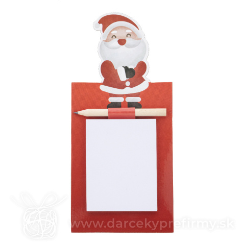 Obrázok produktu Julliste - Vianočný magnetický zápisník, Santa Claus