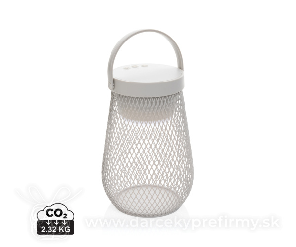 USB dobíjateľná stolná lampa Aurora z RCS recykl. plastu