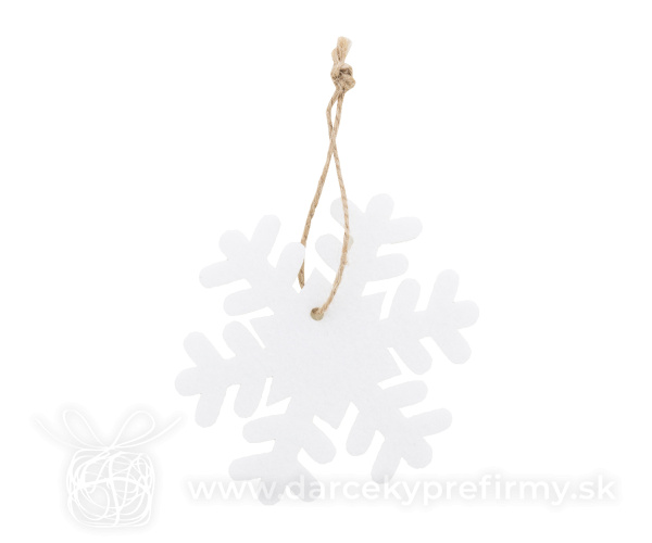 Joulox - RPET ozdoba na vianočný stromček, snehová vločka