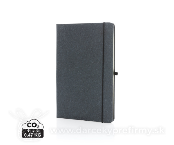 Zápisník A5 s tvrdou väzbou z recyklovanej kože