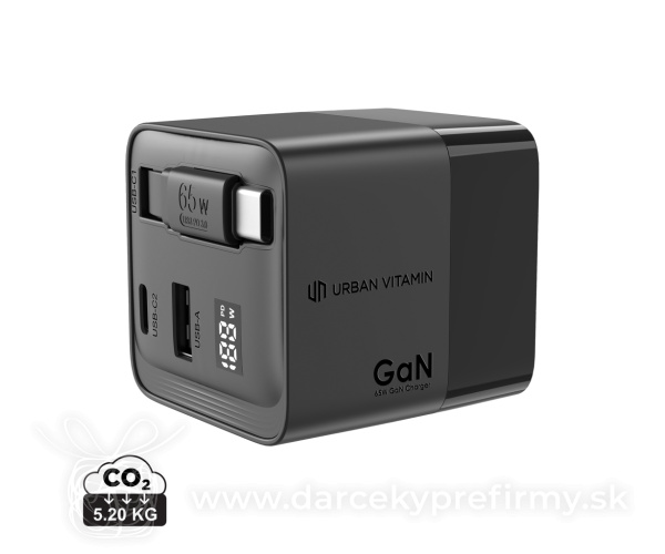 Urban Vitamin Mendocino 65W GaN nabíjačka s nabíjacím káblom