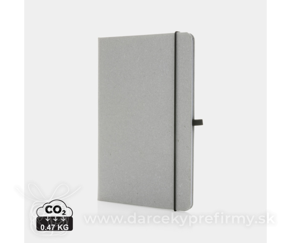 Poznámkový blok A5 s tvrdou väzbou z GRS recyklovanej koža