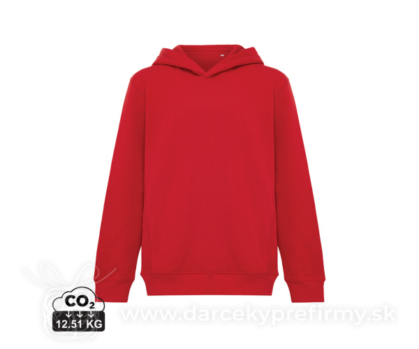 Detská mikina s bočnými vreckami IQONIQ Yengo z rec. bavlny