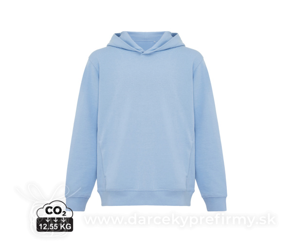 Detská mikina s bočnými vreckami IQONIQ Yengo z rec. bavlny