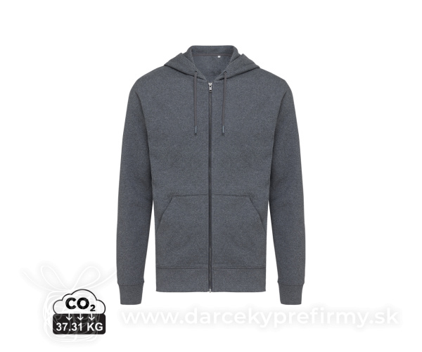 Mikina na zips s kapucňou IQONIQ Abisko z recykl. bavlny